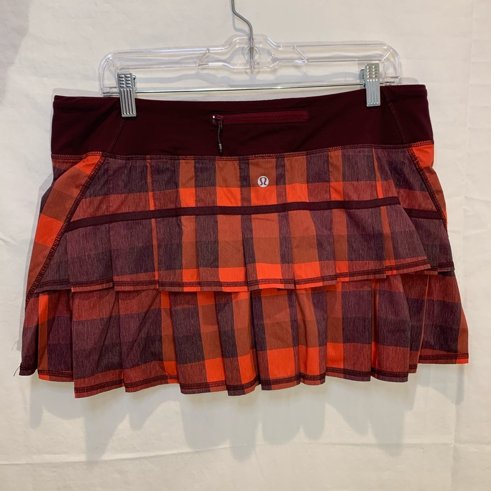 Lulu Lemon Plaid Athletic Skirt